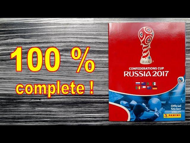 Panini Album "FIFA Confederations Cup Russia 2017" - 100 % COMPLETE / FULL / LLENO / COMPLETO