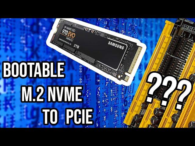 How to install and make bootable an nvme ssd on an old asus motherboard