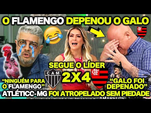 "FLAMENGO DEPENOU O GALO ! FOI UM PASSEIO do FLAMENGO !" RONALDÃO ALOPROU ! ATLÉTICO-MG 2X4 FLAMENGO