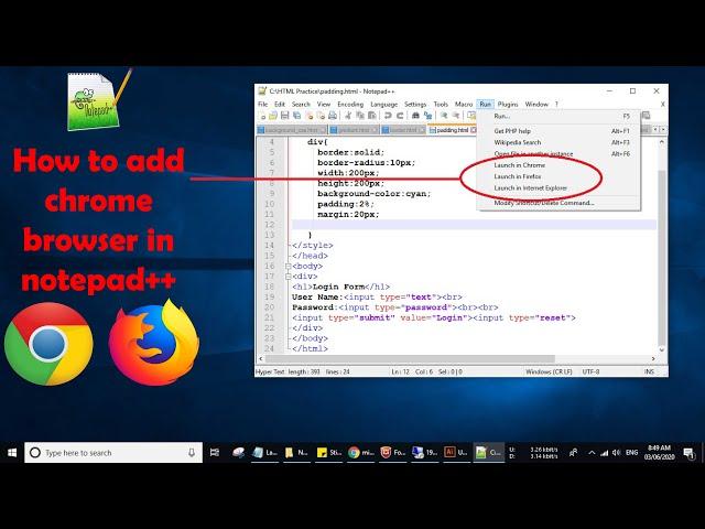 (100% Working) How to add chrome browser in notepad++