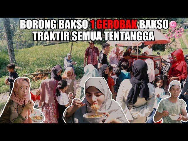 DINAR CANDY BORONG 1 GEROBAK BAKSO BUAT TRAKTIR MAKAN SEMUA WARGA KAMPUNG