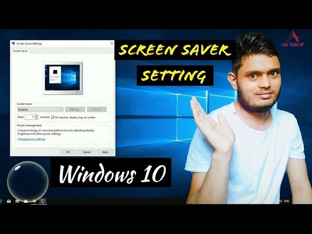 Windows 10 Tips | Screen Saver Setting | Live 3D text & live bubbles