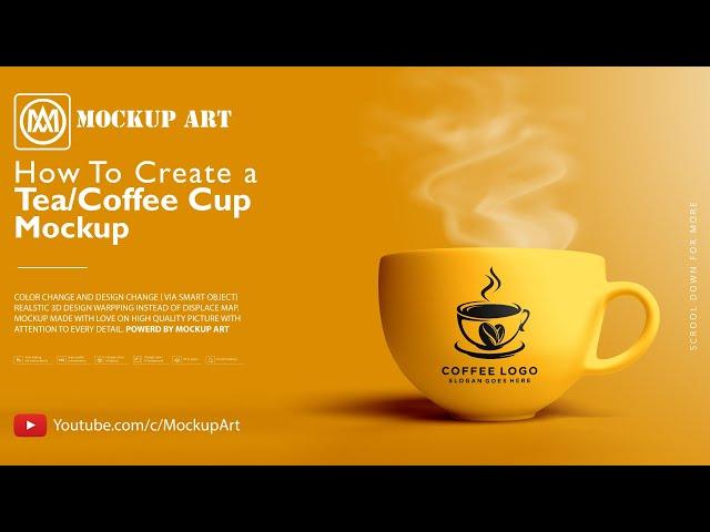 How to make a Tea Cup mockup| Photoshop Mockup Tutorial