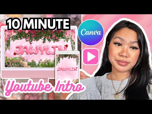 How to Create Cute YouTube Intros in Canva | Step-by-Step Tutorial