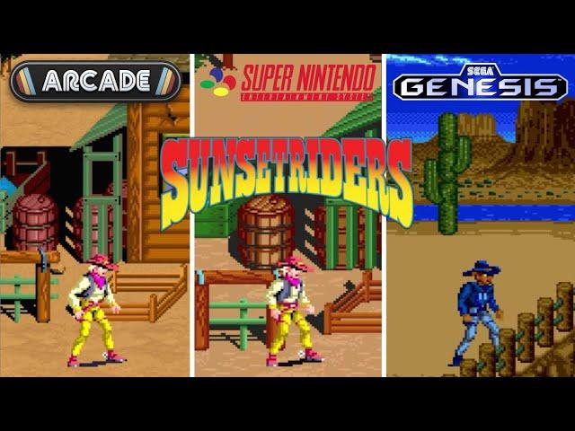 Sunset Riders [1991] Arcade vs SNES vs Sega Genesis (Version Comparison)