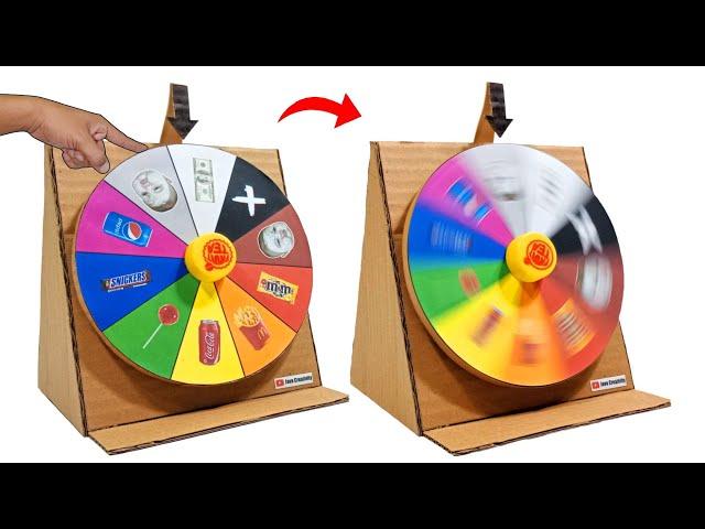 How To Make Spinning Wheel With Cardboard | How To Make a Spinning Wheel DIY