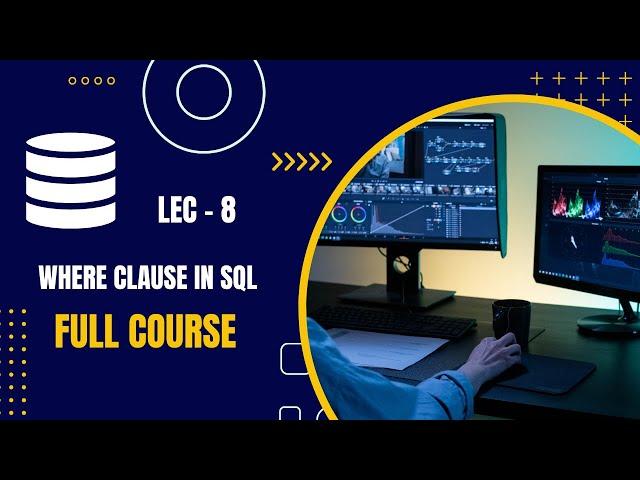 Lec:-8 || How to use where clause in postgresql || #postgresql #sql