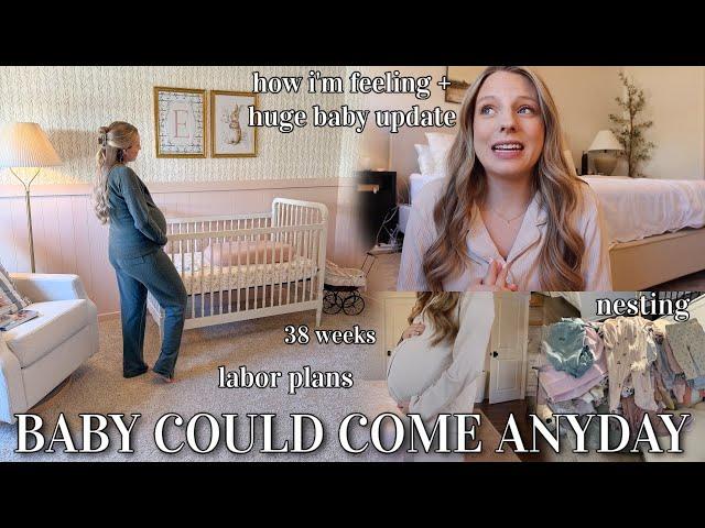 BABY COULD COME ANYDAY! How I’m feeling, new baby update, nesting, Day in the life 38 weeks pregnant