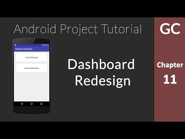 Android Tutorial 11 : Imporving Dashboard UI with CardViews