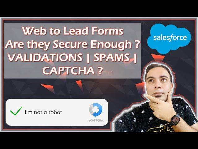 Are they secure enough ? Web to Lead Forms... | Validations | SPAM |  CAPTCHA | Salesforce Tutorials