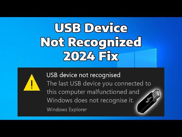 How To Fix USB Device Not Recognized Problems in Windows 11