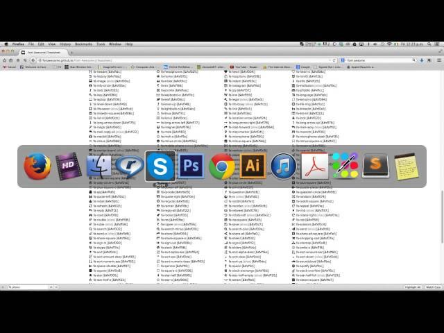 How to use font awesome on your desktop