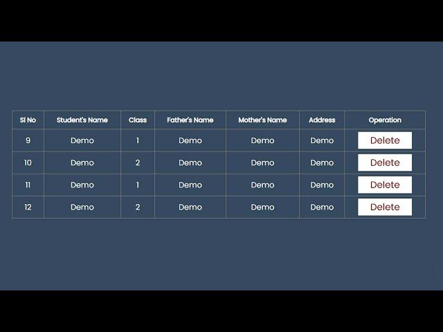 How to Delete Data from Database in PHP using button| Delete Records from Database | E-CODEC