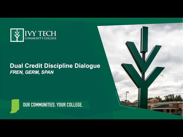 Dual Credit Discipline Dialogue Fall 2024 - FREN, GERM, SPAN