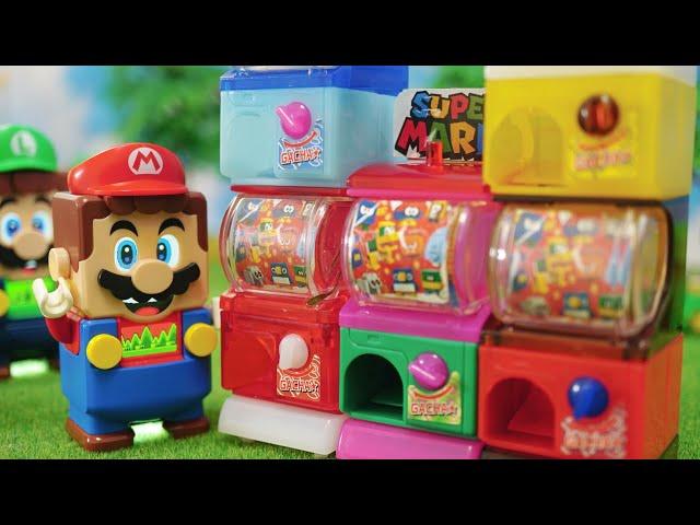 LEGO Super Mario stopmotion anime!「Lego mario Gacha machine」レゴマリオのガチャガチャ