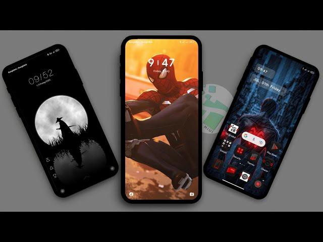 Top 3 Cool DARK Miui 13 VIP Themes | MIUI Theme Customisation | Control Centre MIUI 12.5