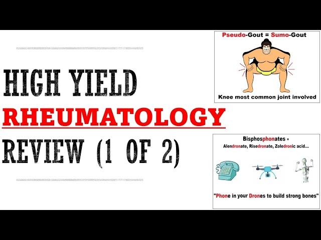 Rheumatology Part 1 of 2 Review | Mnemonics And Proven Ways To Memorize For Your Exams!