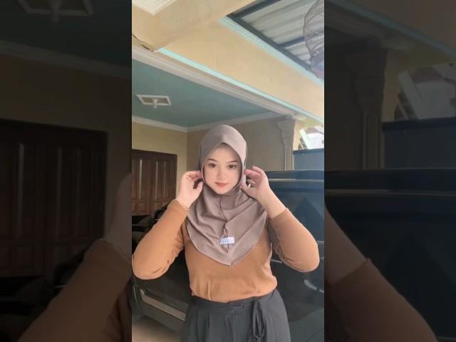 hijab coklat baju coklat #hijab #shorts