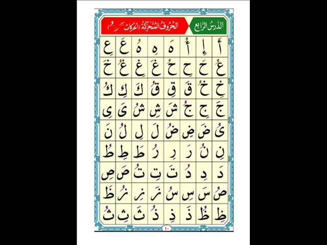 Al Noorania lesson 4 Qaidah Al Nourania