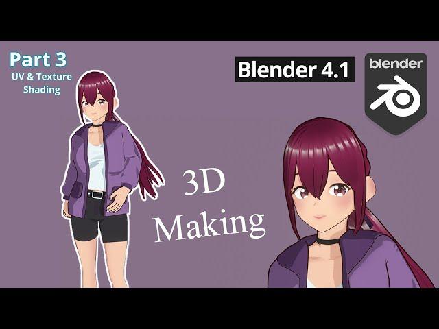 Blender | Anime character modelling timelapse - Part 3