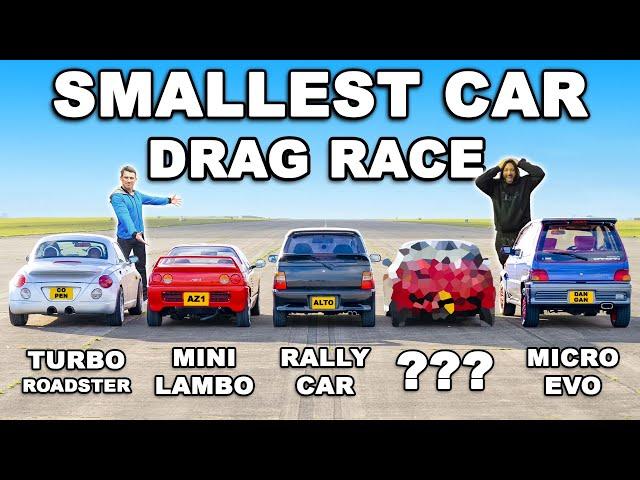 I Drag Raced the SMALLEST Cars in the World!