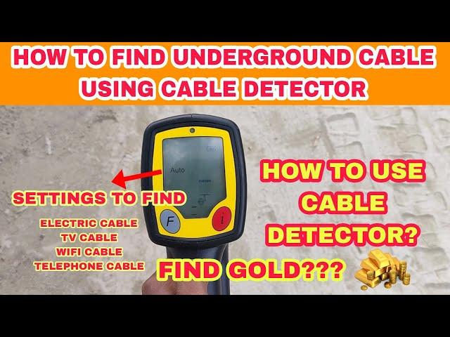 How to use cable detector in tamil | How to detect underground cable using cable detector