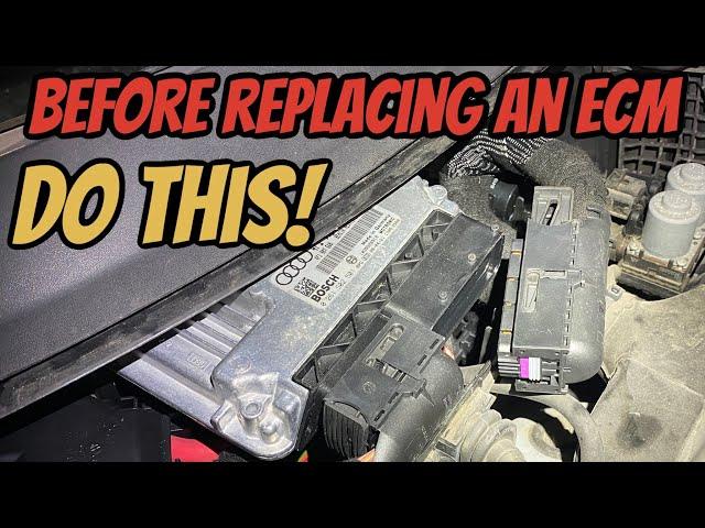 Do this before condemning an ECM! - Diagnosing a no crank on a 2006 Audi A6