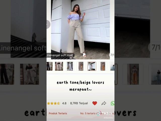 Racun kulot higwaist under 50k check #shopeehaul