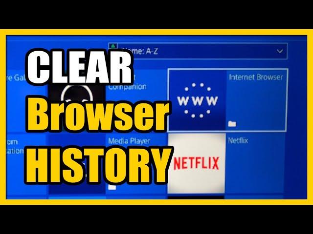 How to Delete Internet Search History ON PS4 (Browser Tutorial)