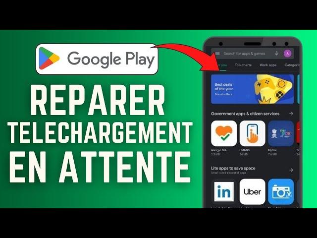 Reparer Probleme Telechargement En Attente Play Store ( FACILE )