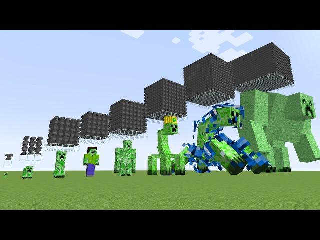 every creeper explosion in minecraft