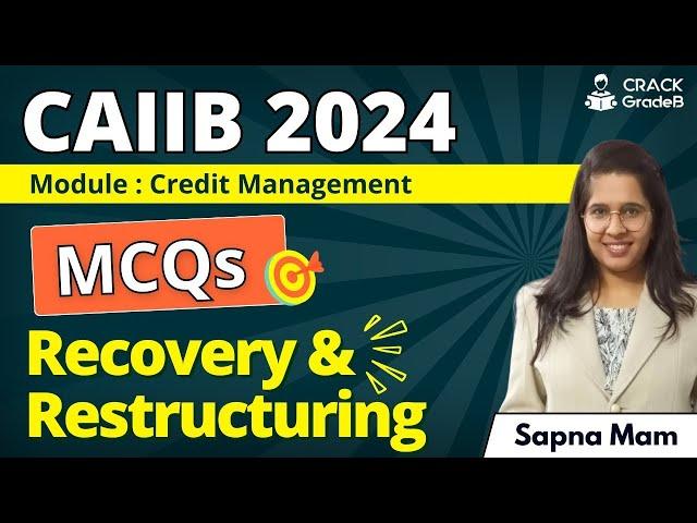 Recovery and Restructuring MCQs | CAIIB 2024