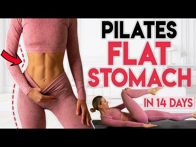 PILATES FLAT STOMACH in 14 Days  Belly Fat Burn | 5 min Workout