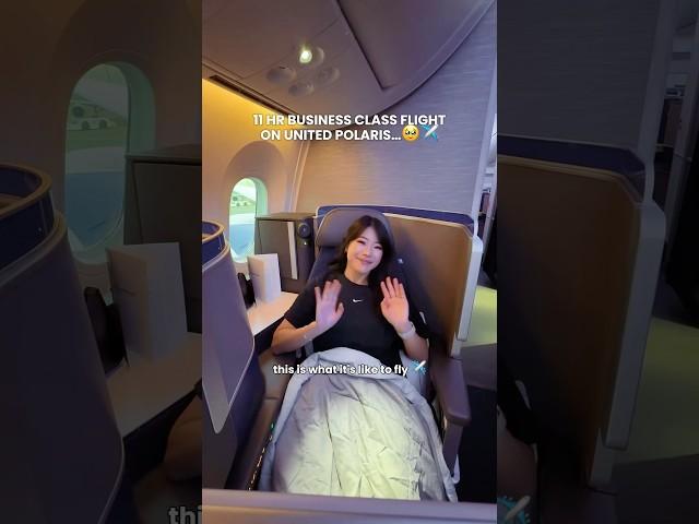 WHAT IT’S REALLY LIKE ON UNITED POLARIS BUSINESS CLASS ️ #businessclass #unitedairlines #flight