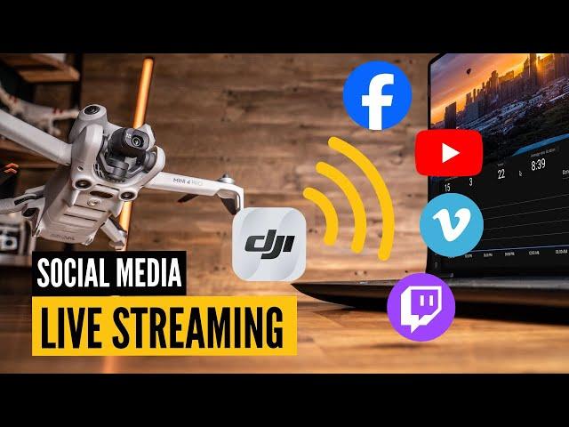 How to Live Stream to Social Media from ANY Drone (DJI Fly App Tutorial)