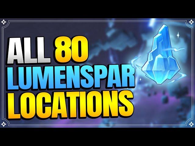 ALL 80 Lumenspar Locations (SUPER DETAILED) | The Chasm: Underground Mines |【Genshin Impact】