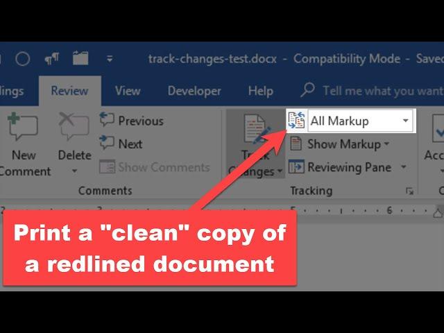 How to show, hide and print tracked changes WITHOUT accepting any of the changes