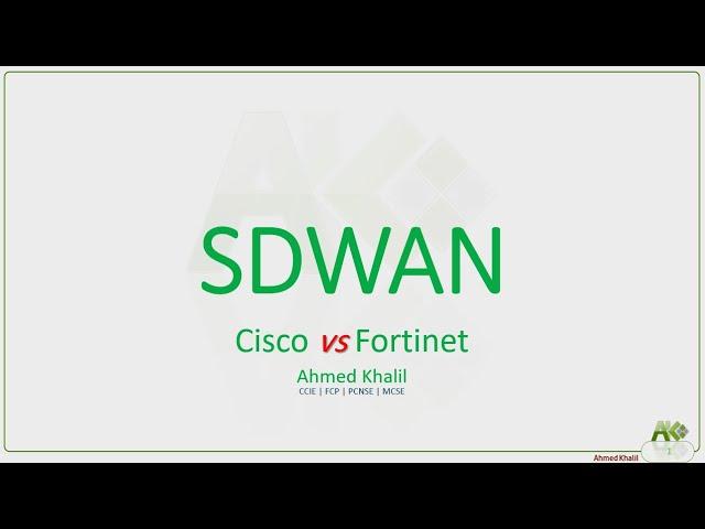 Quick tip Cisco SDWAN vs Forti SDWAN - Arabic