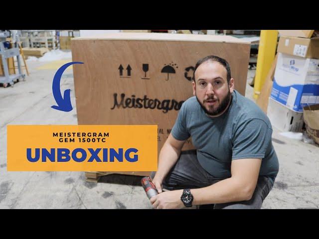 Unboxing Meistergram GEM 1500TC Embroidery Machine