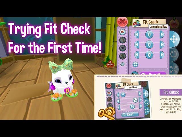 FIT CHECK IS HERE | TRYING FIT CHECK FOR THE FIRST TIME | Animal Jam Update