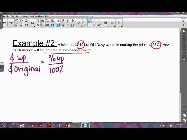 How to find Percent Markup