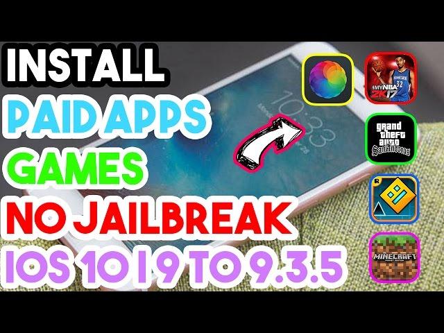 Updated New Download Paid Apps Free No Jailbreak/Crash On iOS 10/9.3.5/9.3.3 On iPhone/iPod/iPad