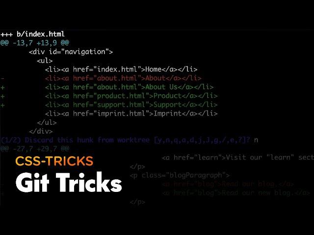 Git Tricks (Getting Yourself out of Trouble)