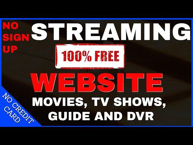 INSANE FREE STREAMING WEBSITE with NO SIGN UP! (100% FREE)