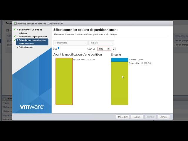 2.2 - Stockage iSCSI sur ESXi 6.5 U3