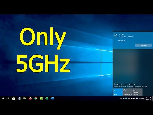 I just want 5 GHz Wi-Fi network, how to do | Windows 10/8/7 | NETVN
