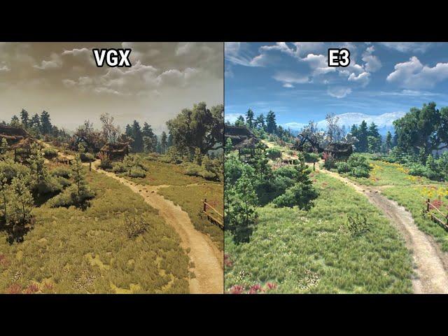 The Witcher 3: Wild Hunt | VGX vs E3 Lighting Mod | Lighting mods Comparsion