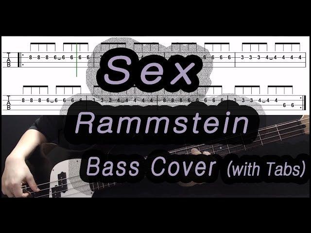 Rammstein - Sex (Bass cover with tabs 125)