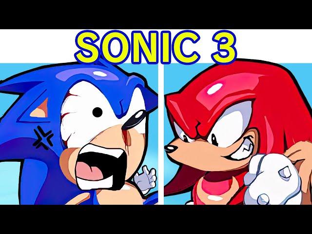 Friday Night Funkin' Sonic VS Knuckles | Sonic 3 & Knuckles LOCK-ON FULL WEEK (FNF Mod/Tails)