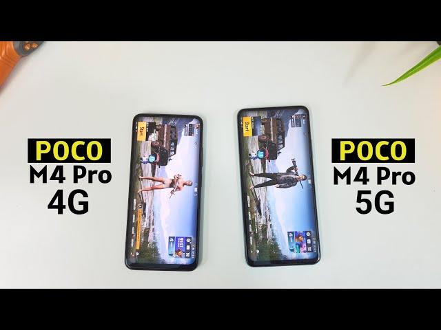 POCO M4 Pro 4G vs POCO M4 Pro 5G - Speed Test | Comparison | Helio G96 vs Dimensity 810!